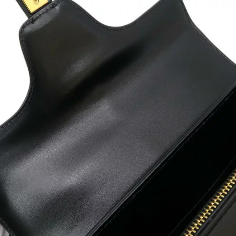 Celine Seize 16 bag satinated calfskin signature Black - Picture 7 of 9